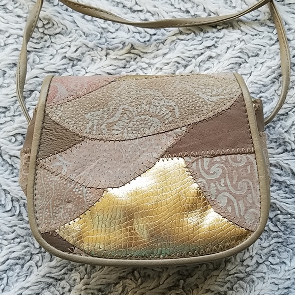 Handbags - Patchwork leather pocketbook